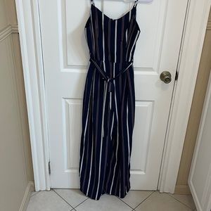 Long stripped jumper